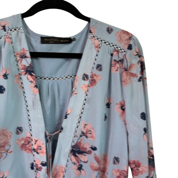 House of Harlow x Revolve Mila Floral Long Sleeve Feminine Romper Size Medium - Picture 6 of 15